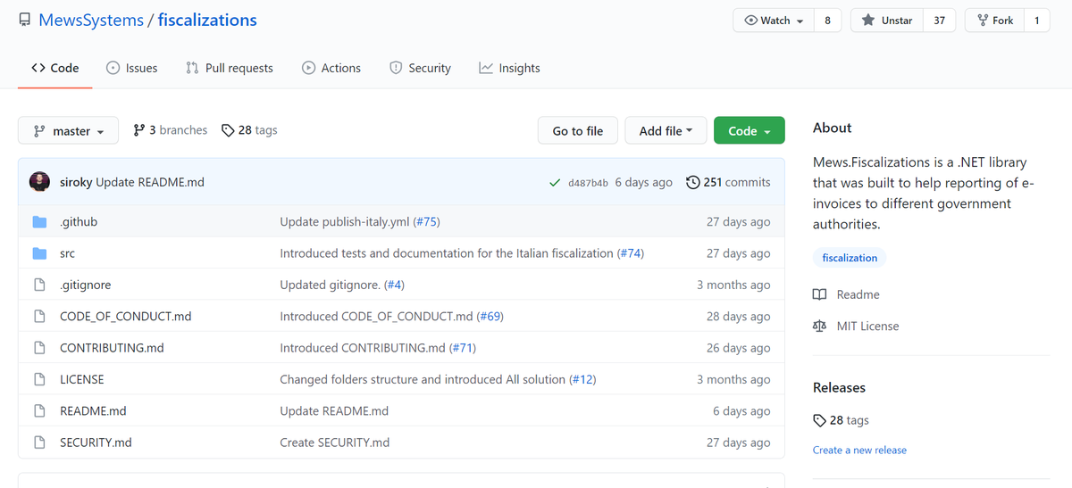By nature, we’re not an #opensource company, but we’re big fans! And we have something to share.
Over the years, we’ve implemented many electronic fiscalizations across Europe. All in #dotnet.
Check it, use it, and star it!⭐👉github.com/MewsSystems/fi…
