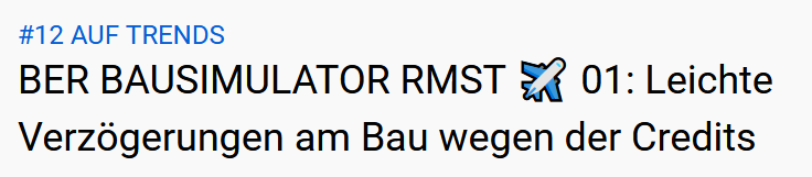 IlluReflection's tweet photo. Und aktuell sogar auf Platz 12 der YouTube-Trends in Deutschland! Seid ehrlich, habt ihr da schon irgendwann mal ein schlechtes Video gesehen? Na also! https://t.co/9mzngyHfO8