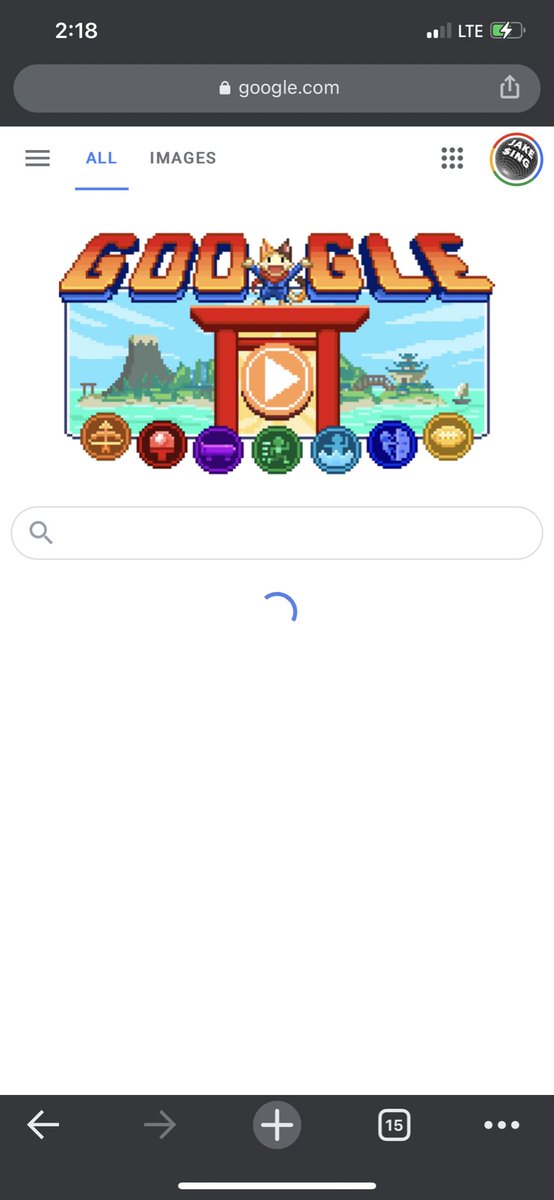 CakeJhan's tweet photo. Can we talk about how the google home page is a fully playable game and has the cutest intro i’ve ever seen in my life. This has been on here since July???  #championisland https://t.co/deBBUYQqcU