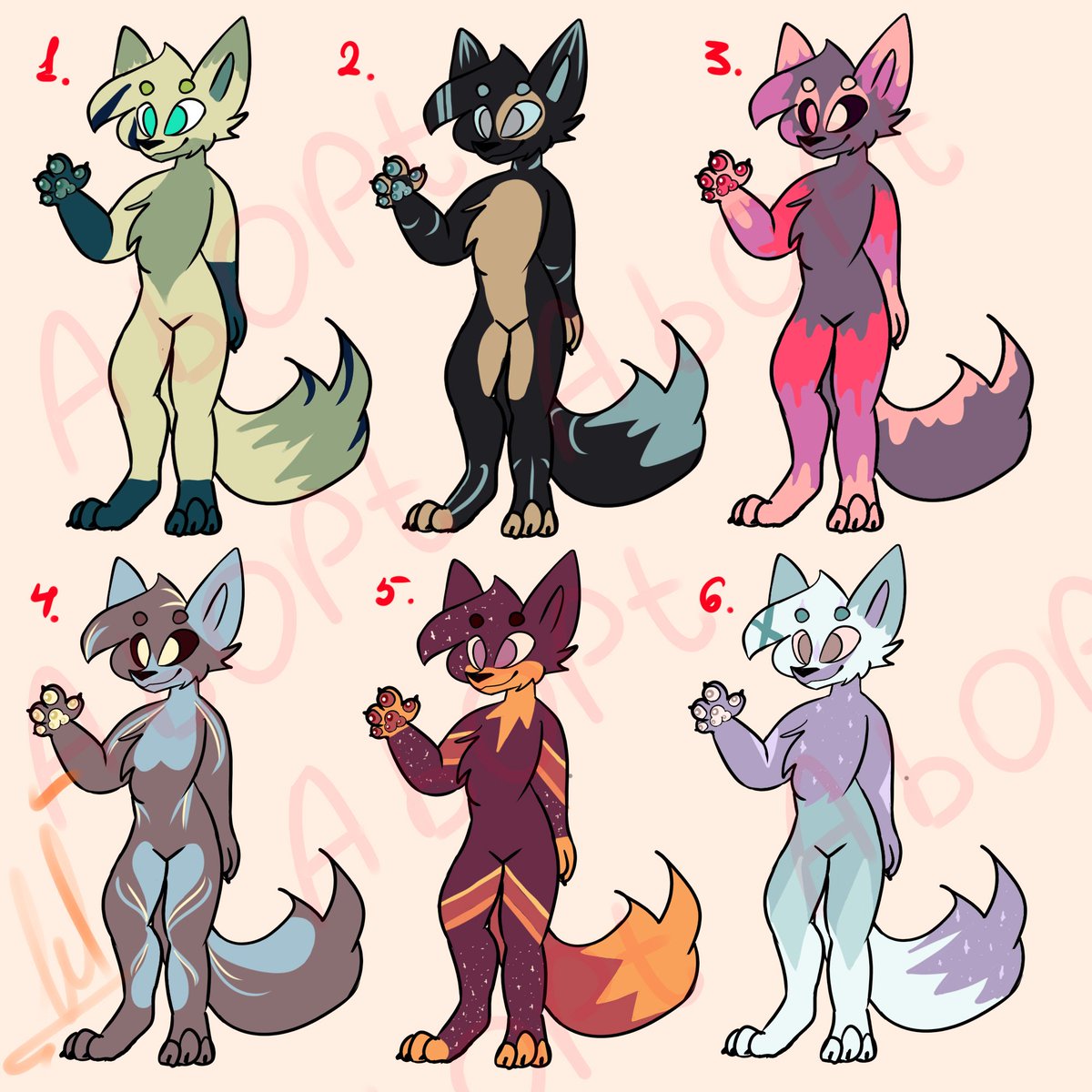 Toyko42700842's tweet photo. Furry adopt
1. 5$
2. 5$
3. 4$
4. 5$
5. 5$
6. 4$
#furry #art #artist #Adopt #furryadopt #fandom https://t.co/Ap8KgypkY2