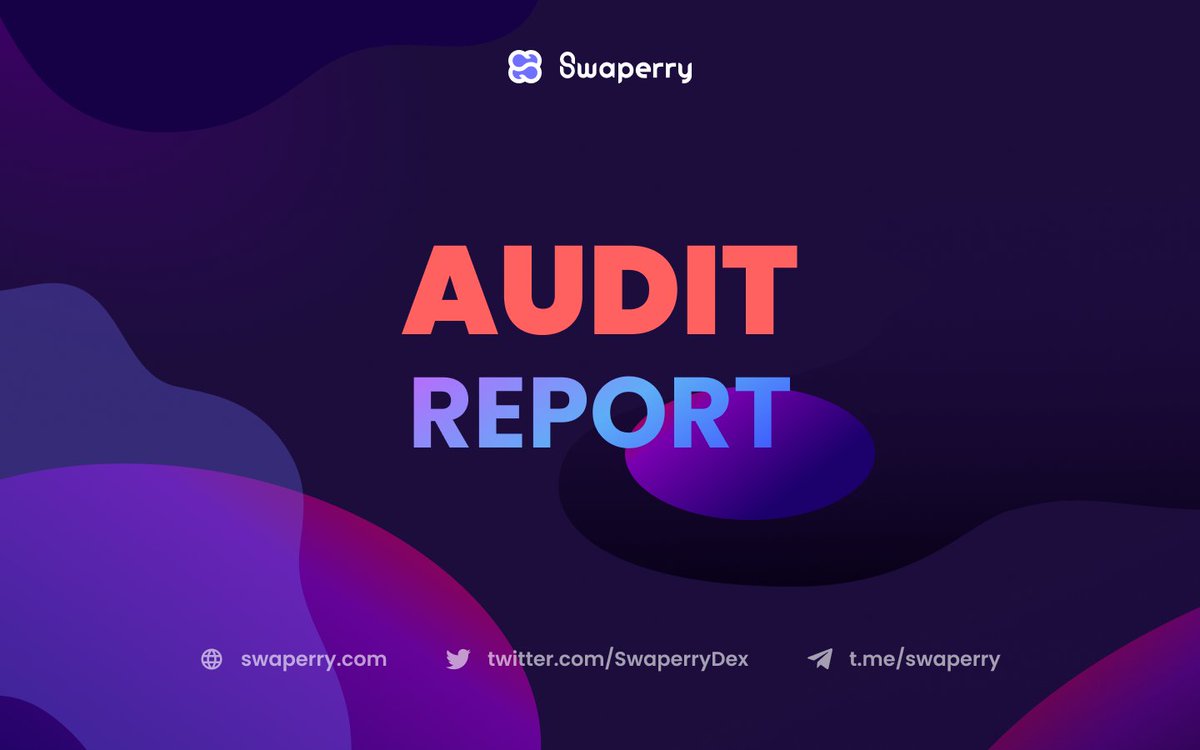 SwaperryDex's tweet photo. Swaperry Verifies Prediction Trading with CertiK 📋📈📉

📍We are thrilled to announce that Swaperry’s first product, Prediction Trading, had successfully finished its first audit with CertiK!

Read the full audit report here: https://t.co/gyyAURNyJ4 https://t.co/C81m344hdF