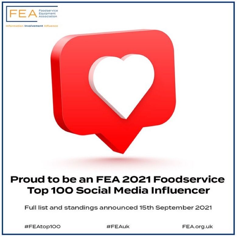 AQ UK is delighted to announce we have been we’ve been featured on FEA's Foodservice Top 100 Social Media Influencers list, recognising those that have inspired, innovated &amp; educated the sector during the past 18 months.

Thank you for the recognition <a href="/FEA_uk/">Foodservice Equipment Association</a>!

#FEAtop100