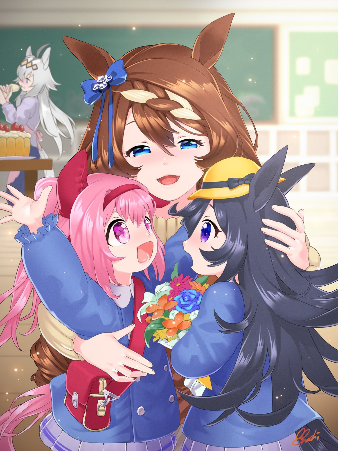 Manashi 10月多忙 ウマ娘ハーフアニバーサリーおめでとう おかげさまでフリルたくさん描きました ガチャは何も出てくれないけどターボ来るまで無心で続けるよ ウマ娘ハーフアニバーサリー T Co Ttdrp8lndc Twitter