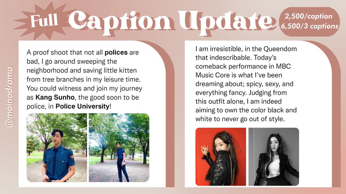 Moinodrama's tweet image. [Help RT ♡]

As the sun is high up on sky, we're ready to invite you into our realm! Throw your wildest dreams and imagination to us, we'll knit the word based on it. Any time, anywhere, let us be your source of help for wording matter!

#zonauang #zonaba #zonabu #zonajajan