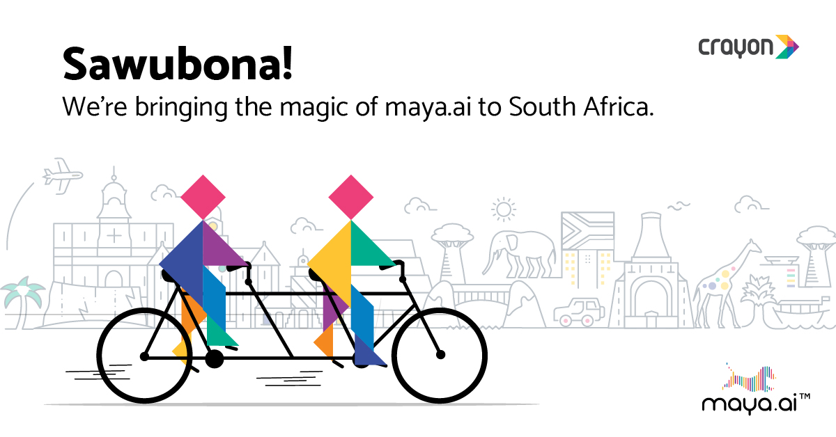 CrayonBigData's tweet photo. Crayon Data is expanding #mayaDotAI's global presence to South Africa! And we've partnered with digital technology organization Falcorp Technologies to reach enterprises in the region. More details here https://t.co/Vs7A6QbVe7 #magicofmayaDotAI #southafrica #personalization https://t.co/OwZkXBQGdf