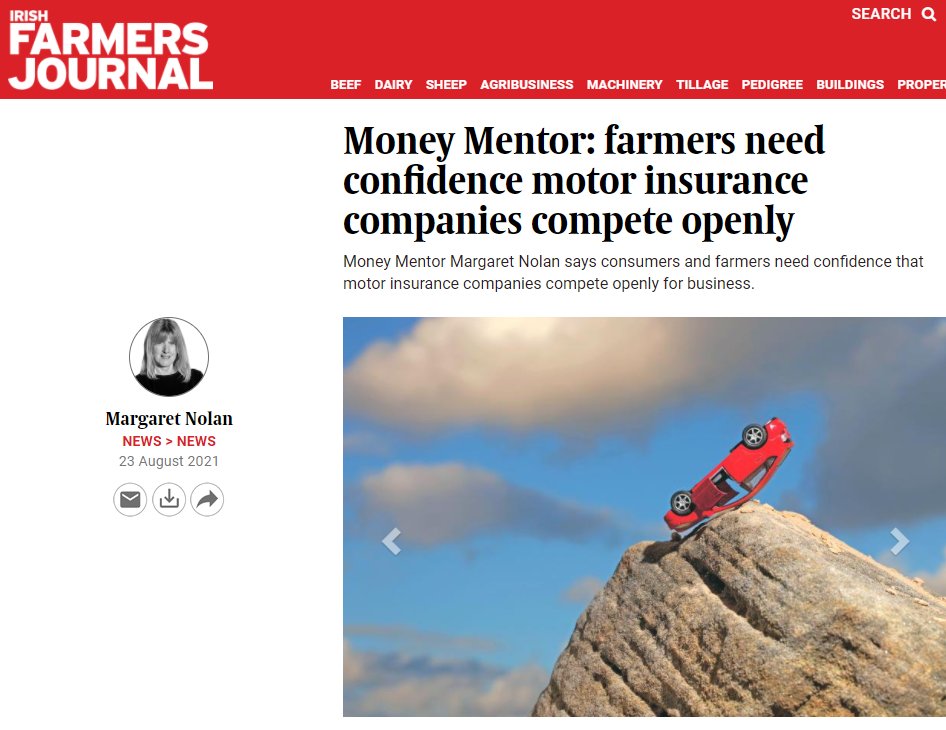 "Consumers and farmers need confidence that motor insurance companies compete openly for business." 

#InsuranceReform

farmersjournal.ie/money-mentor-f…