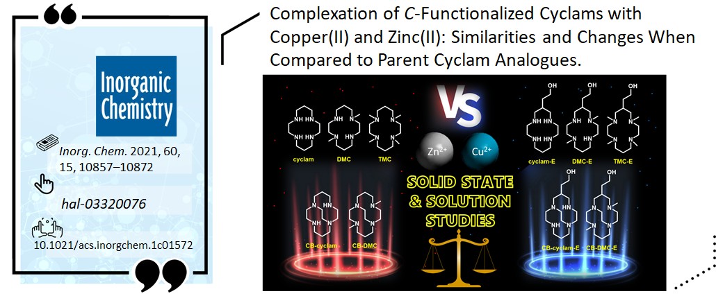 CEMCA - UMR CNRS 6521 (@umr_6521) on Twitter photo #ResultatScientifique: ⚖️Découvrez une nouvelle étude comparative entre plusieurs complexes de #zinc(II) et de #cuivre(II) fonctionnalisés par des analogues de #cyclam.
▶️hal.archives-ouvertes.fr/hal-03320076
▶️10.1021/acs.inorgchem.1c01572
#radiochimie #chimie
<a href="/UBO_UnivBrest/">UBO - Univ. Brest</a> <a href="/CNRS_dr17/">CNRS Bretagne et Pays de la Loire</a> #ResultatScientifique: ⚖️Découvrez une nouvelle étude comparative entre plusieurs complexes de #zinc(II) et de #cuivre(II) fonctionnalisés par des analogues de #cyclam.
▶️hal.archives-ouvertes.fr/hal-03320076
▶️10.1021/acs.inorgchem.1c01572
#radiochimie #chimie
<a href="/UBO_UnivBrest/">UBO - Univ. Brest</a> <a href="/CNRS_dr17/">CNRS Bretagne et Pays de la Loire</a>