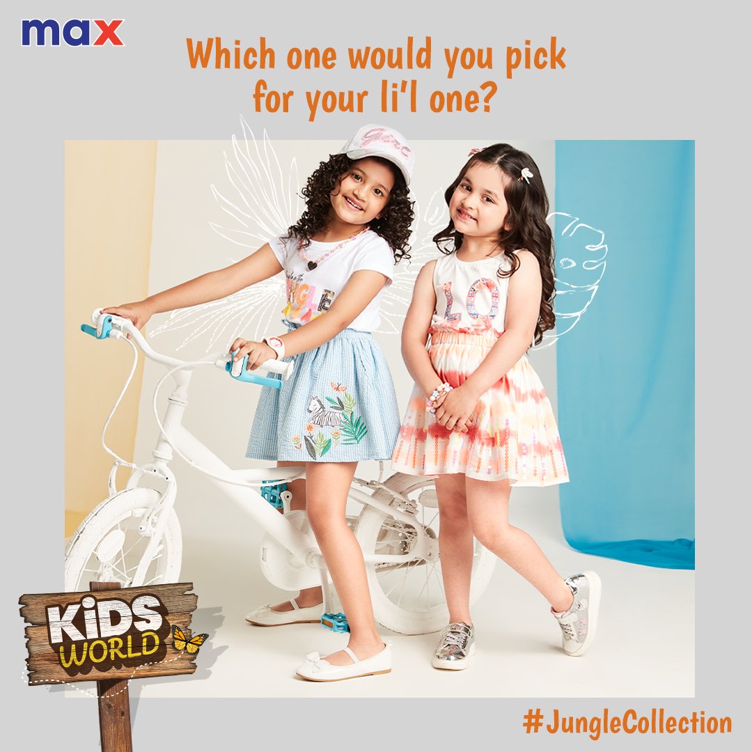 maxfashionindia's tweet photo. Which One Would You Pick?

Blue Woven Skirt 💙
OR 
Dip-Dye Printed Skirt💗

Let us know in the comments below👇

Check out the #KidswearCollection on https://t.co/3e1RY4O0u6 and #MaxFashionStores 🛒

#MaxFashion #MaxKidswear #MaxKidsCollection #Kids #Kidswear #KidsCollection https://t.co/DD3qT7iNbe
