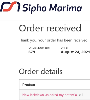 swimma_caps's tweet photo. @MarimaSipho Congratulations once again Sipho! 👏🏾👏🏾👏🏾 May your dream be realised one day. Until then we will do our bit to support you. We've just ordered your book. #HowLockdownUnlockedMyPotential https://t.co/trpxnApwef