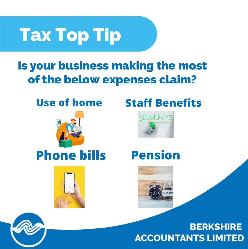 Don’t miss to claim these when you’re doing your business accounts to reduce your tax bill!
#toptaxtip #businesses #Corporationtax #limitedcompanies #Berkshire #rdguk #reading