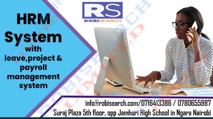 Get HRM System from Robisearch Ltd  to help manage tasks  such as,updating employee directories,Securely storing and organizing employee data.Creating workflows and tracking approvals.
Contact 0780655987 
Simping #RutoNowResign #AlaiFacesJailTerm Likoni Attorney General #HNIB