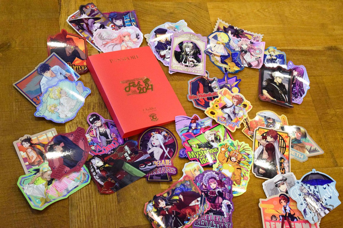 FGOフェス2022 トラベルステッカー コンプリートセット サーヴァント別 描き下ろしイラスト トラベルステッカー コンプリート