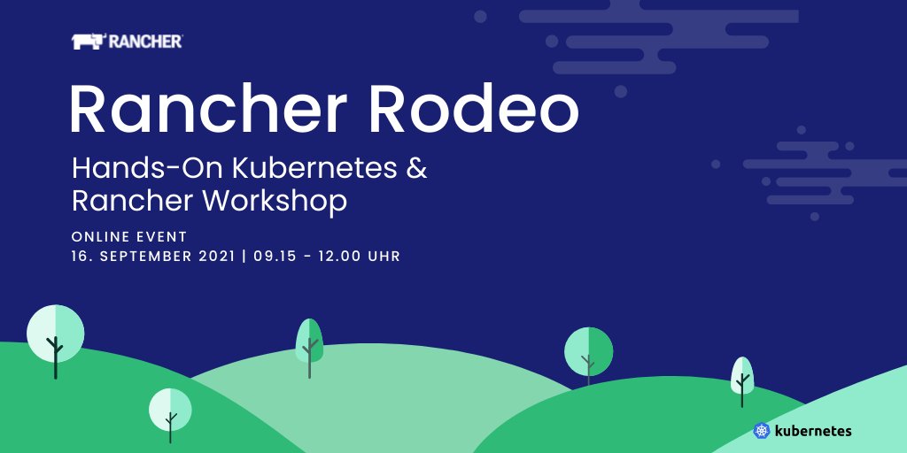 SUSE_DACH's tweet image. Möchten Sie mehr über #KubernetesManagement erfahren? #Rancher Virtual Rodeos sind kostenfreie, vertiefende Online-Workshops für DevOps und IT-Teams. Sichern Sie sich jetzt Ihre Teilnahme für den Workshop am 16.09.21!
okt.to/mU2WF7
#SUSE #Rancher #kubernetes #container