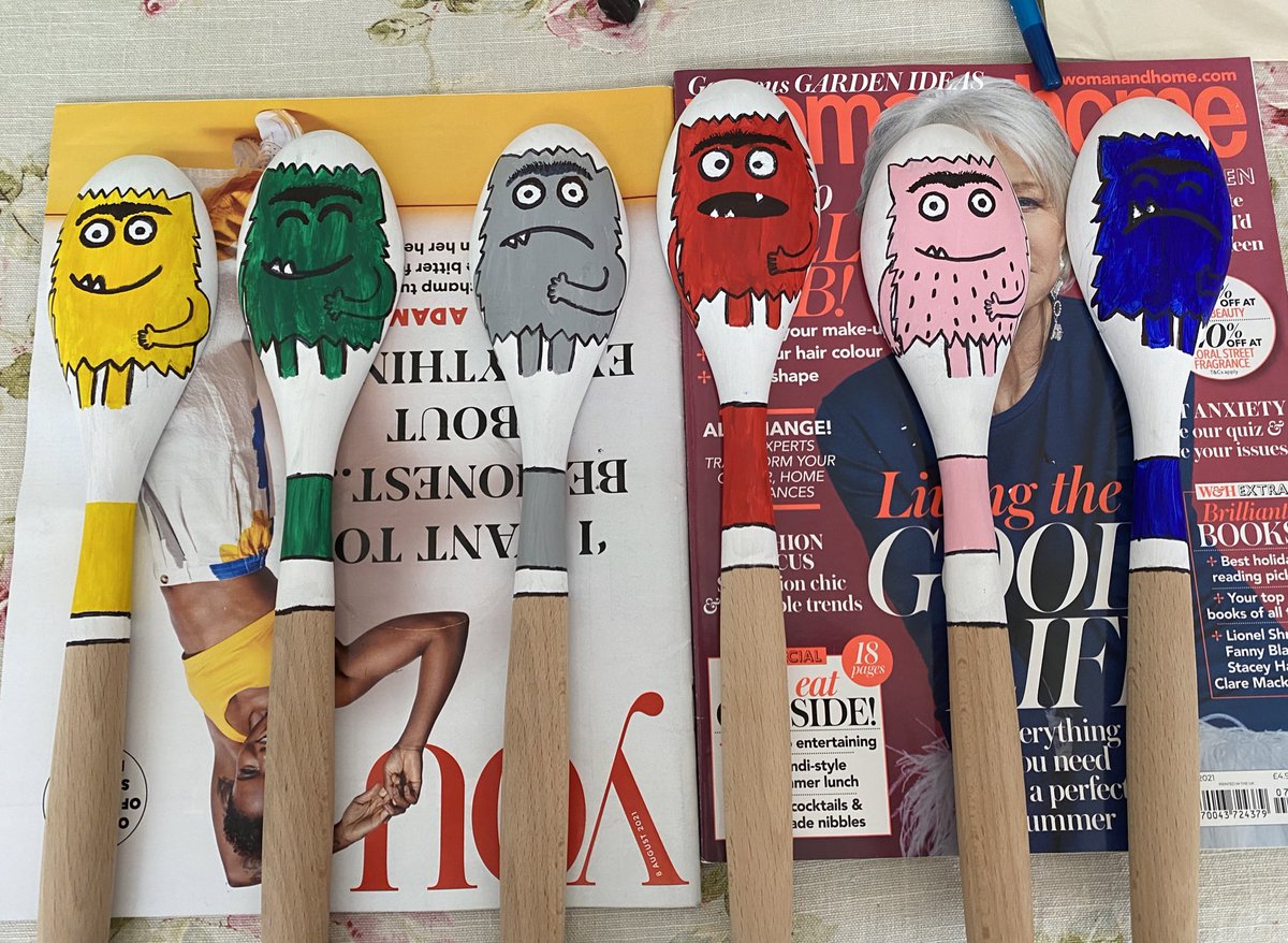 _MissMilner's tweet image. Been working on creating some colour monster spoons to encourage the children to talk about and understand their feelings and emotions.
