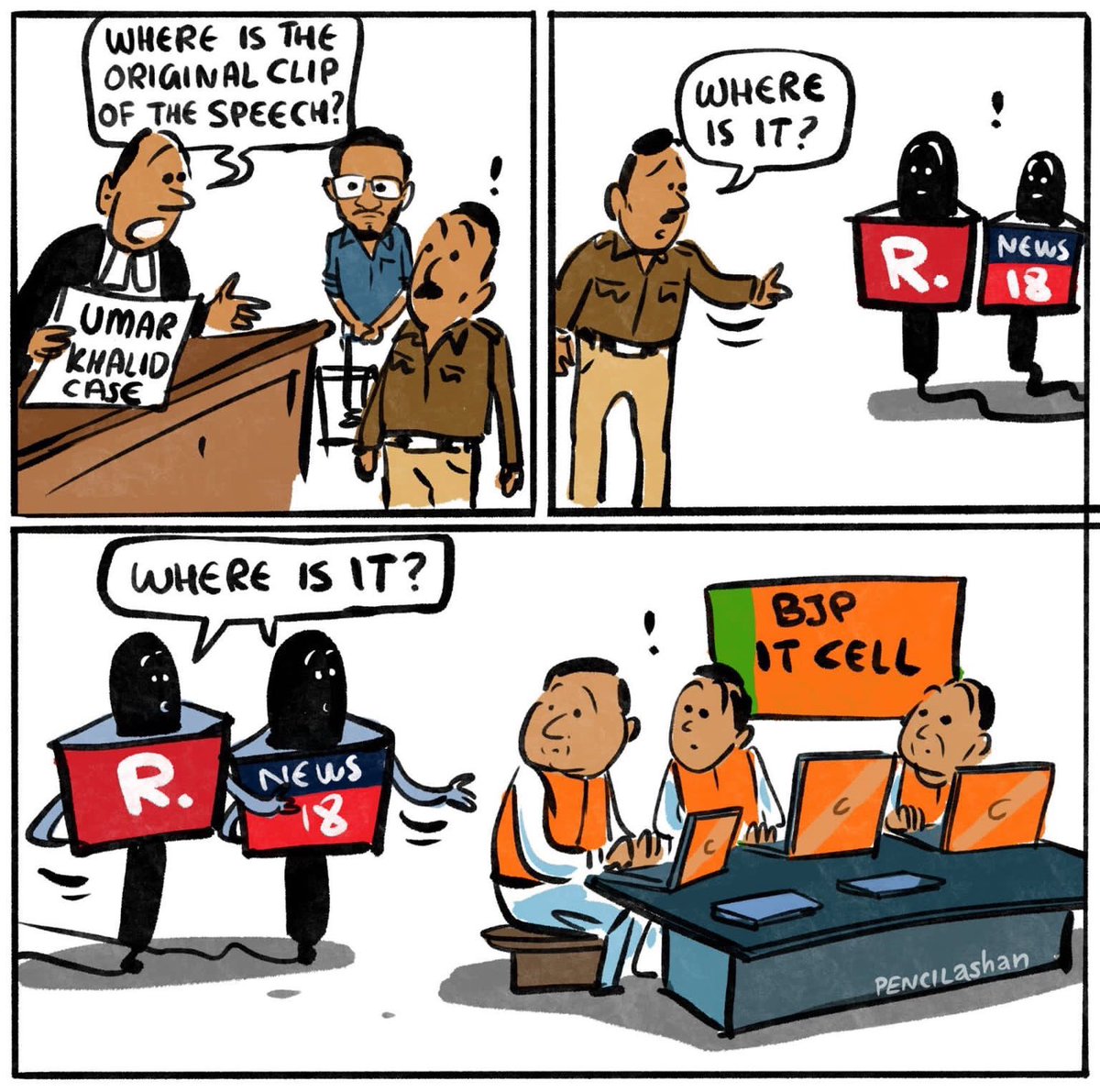 RanaAyyub's tweet photo. Justice System. India style #UmarKhalid https://t.co/RbXqtz9yR3