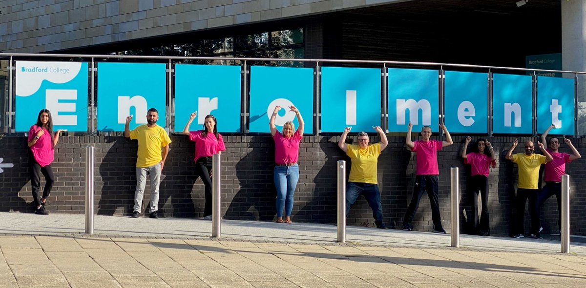 BradfordCollege's tweet photo. Do you want to turn your passion into a profession and start a new course this September? We're enrolling for Construction and Engineering courses at Trinity Green today. In David Hockney Building, we're enrolling for Access to HE and ESOL ages 16-18. https://t.co/3nAab2Brxx https://t.co/mW6fTfhIHD