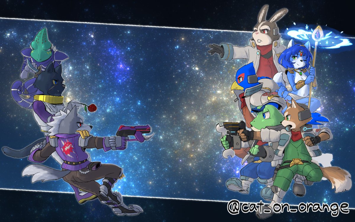 cat_on_orange's tweet photo. 🦊🐺
#スターフォックス #starfox https://t.co/MWzcnIDxxs