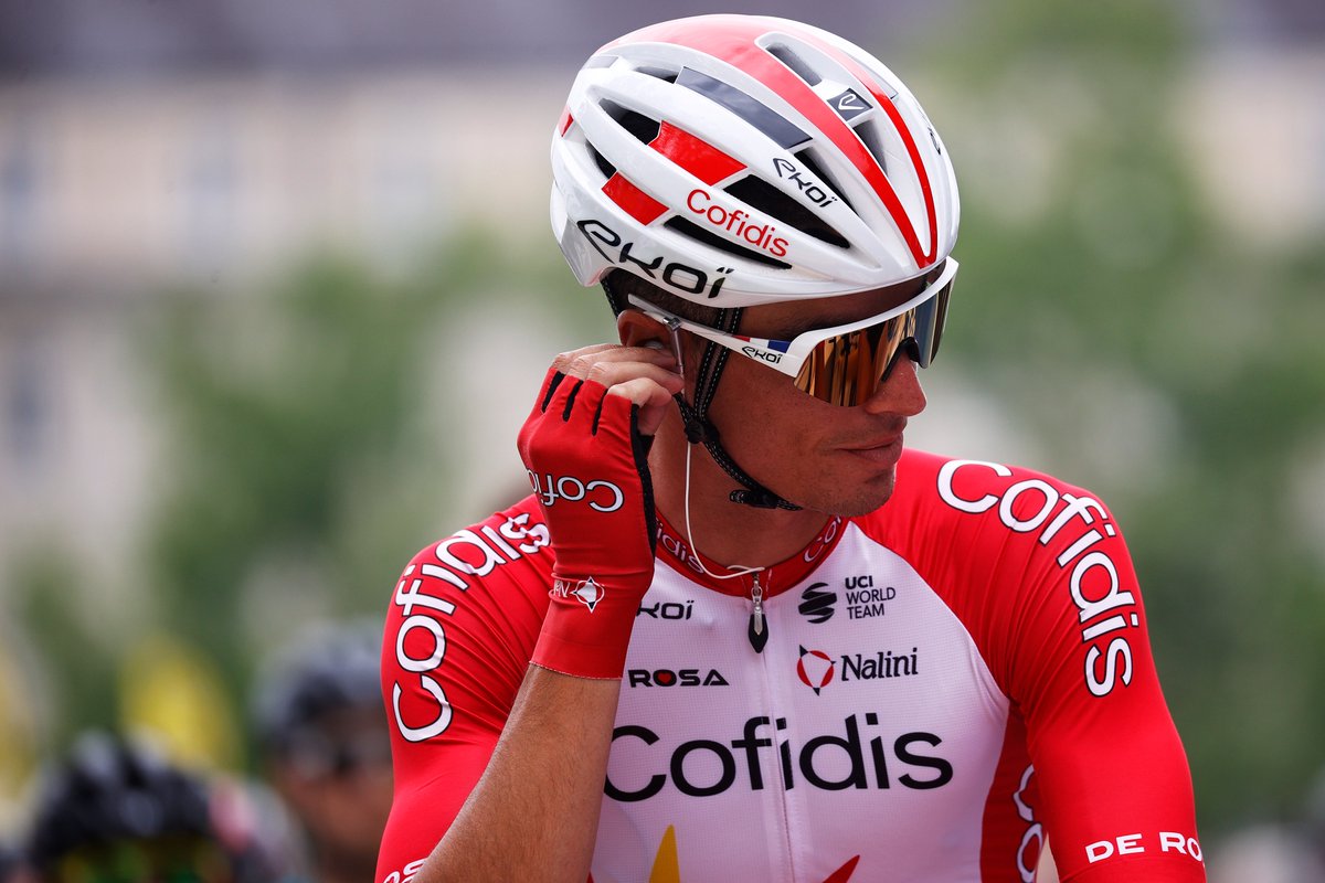 Les dossards à suivre cette semaine sur le @TourPoitouChtes ⤵️

2⃣1⃣ <a href="/eliaviviani/">Elia Viviani</a>
2⃣2⃣ @natnaelb2
2⃣3⃣ <a href="/PerezAnthony1/">Perez Anthony</a>
2⃣4⃣ <a href="/SabatiniFabio/">fabio sabatini</a> 
2⃣5⃣ Szymon Sajnok
2⃣6⃣ <a href="/AxelZingle/">Axel Zingle 🥨</a> 
2⃣7⃣ Simone Consonni

⏰ Départ de la première étape à 12h10 

#CofidisMyTeam 
📸 <a href="/GettySport/">Getty Images Sport</a>