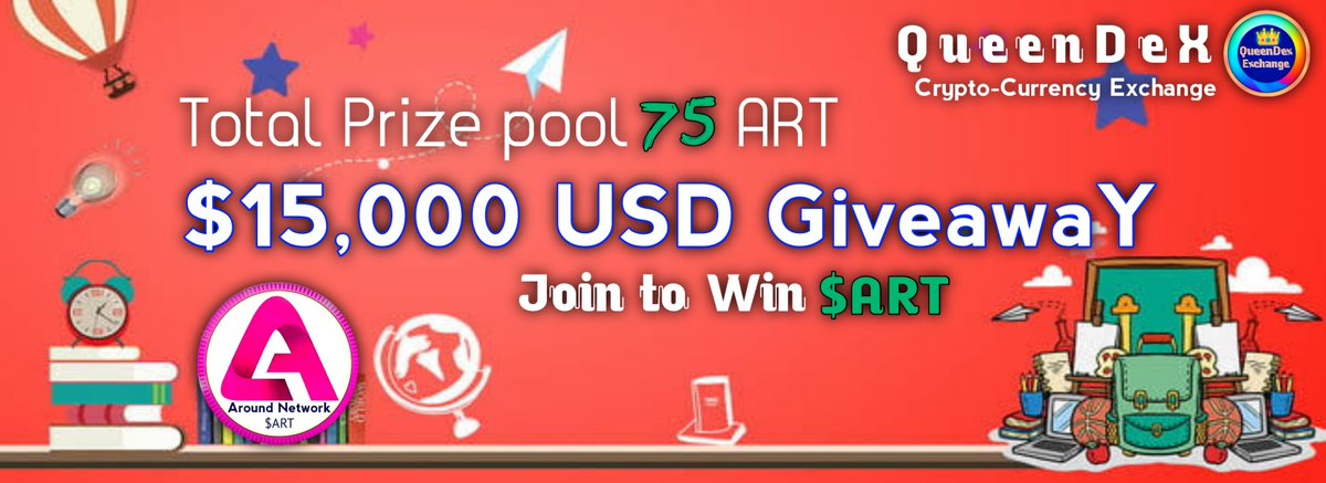 QueenDex Exchange $ART Event 💵 75 ART tokens 🎁 300 winners ✅ Must Confirm Email No KYC required Join now ➡ t.me/queendex_airdr… CBC Airdrop contest prize pool is worth $15000 ART tokens. 300 random lucky participants will have the opportunity to win $50 CBC tokens