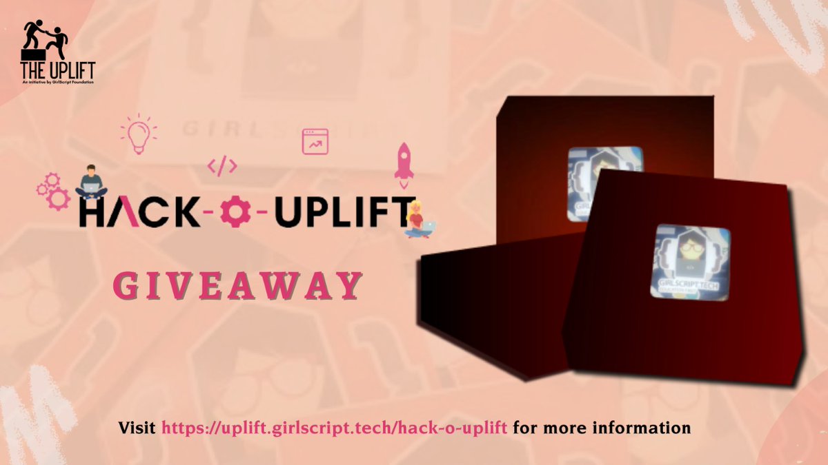 uplift_project's tweet image. Hello folks!!!
Welcome to Hack-O-uplift giveaway!!🤩

Participate in giveaways and win exclusive swag packs.🤟🏻

#uplift #upliftproject #girlscript #educationfirst #100DaysOfUplift #hackouplift