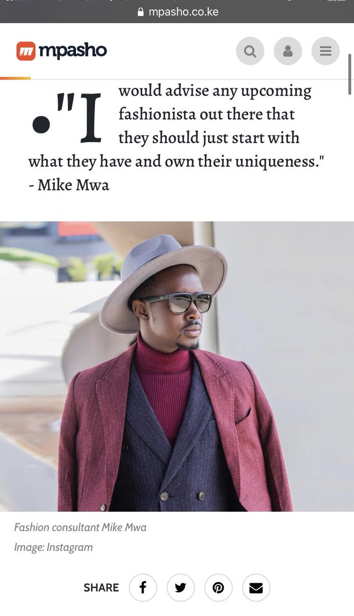 Mikemwaofficial's tweet photo. The headline says it all🤩 Meet Kenya’s Professor Of Style 🤩🥳🇰🇪
Thank you @penniewanjoki 
 @MpashoNews 
#mpasho #mpashonews #mpashogram #professorofstyle #mikemwa https://t.co/mffPKrrO59
