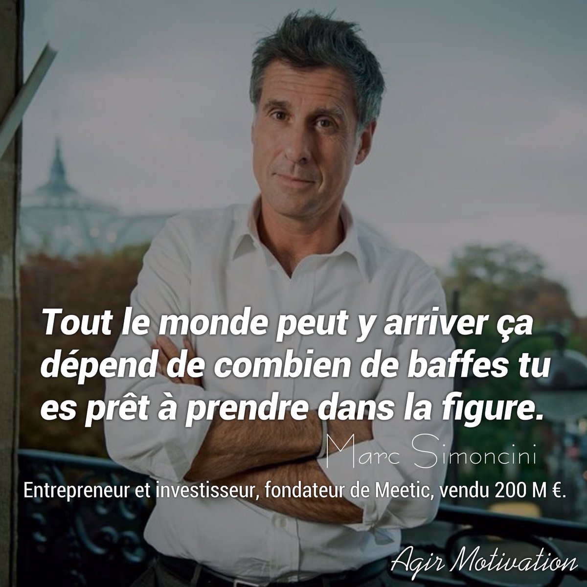 AgirMotivation's tweet photo. Tout le monde peut y arriver ça dépend de combien de baffes tu es prêt à prendre de la figure.
@AgirMotivation #MarcSimoncini https://t.co/f0wlJHjTlM