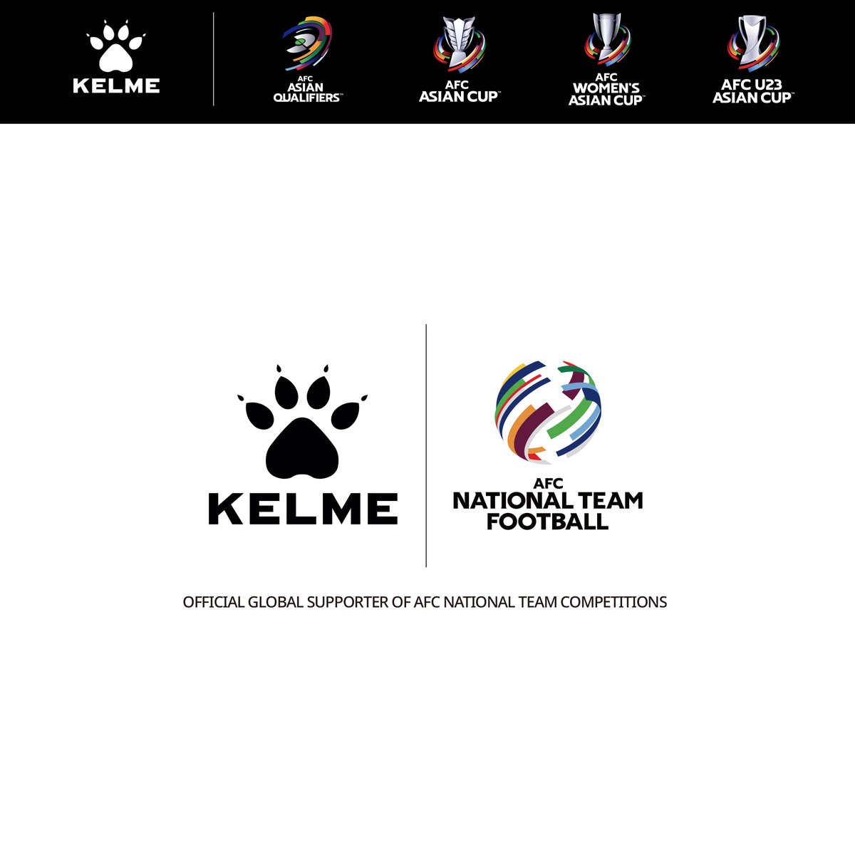 afcasiancup's tweet photo. Welcome @Kelme_Asia as Official Global Supporter of the AFC’s National Team Competitions. 

Kelme will provide sports apparel &amp; accessories for the AFC’s national team competitions from 2022 to 2024 &amp; the official match ball for the #AsianCup2023!

📰 https://t.co/6G5tShWfjE https://t.co/KeES3eWdkK
