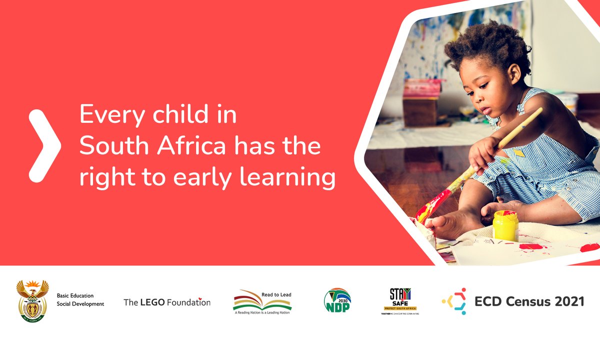 Do you run an ECD centre? The national #ECDCensus2021 is collecting data on all ECD programmes across SA to establish a baseline for assessing quality of learning through play. 

Participate in the census and help us unlock the power of play in the future: bit.ly/3mtue0q