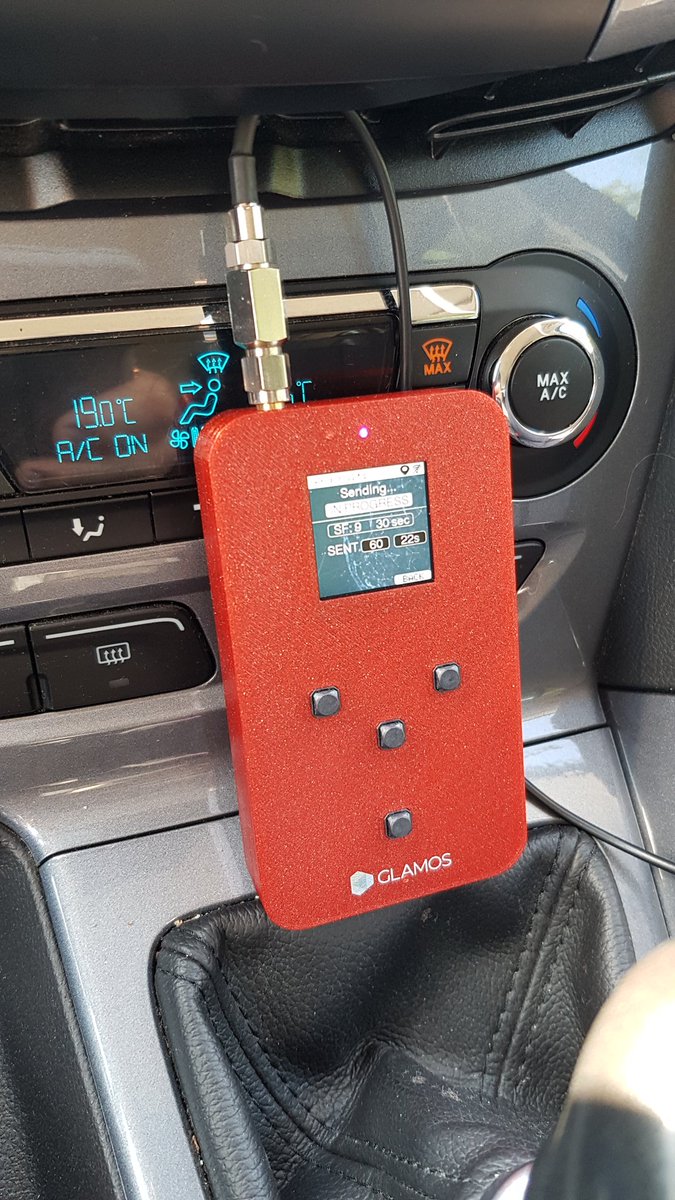 Drivetesting with <a href="/GlamosTech/">GLAMOS Walker</a> Walker #LoRaWAN node testing <a href="/helium/">Helium🎈</a> coverage with <a href="/ttnmapper/">TTN Mapper</a>