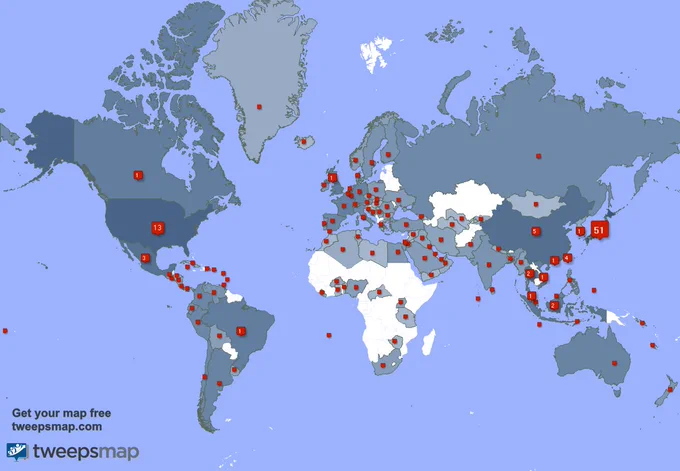 I have 158 new followers from China 🇨🇳, Japan 🇯🇵, and more last week. See https://t.co/oeQIdmyzC7 
