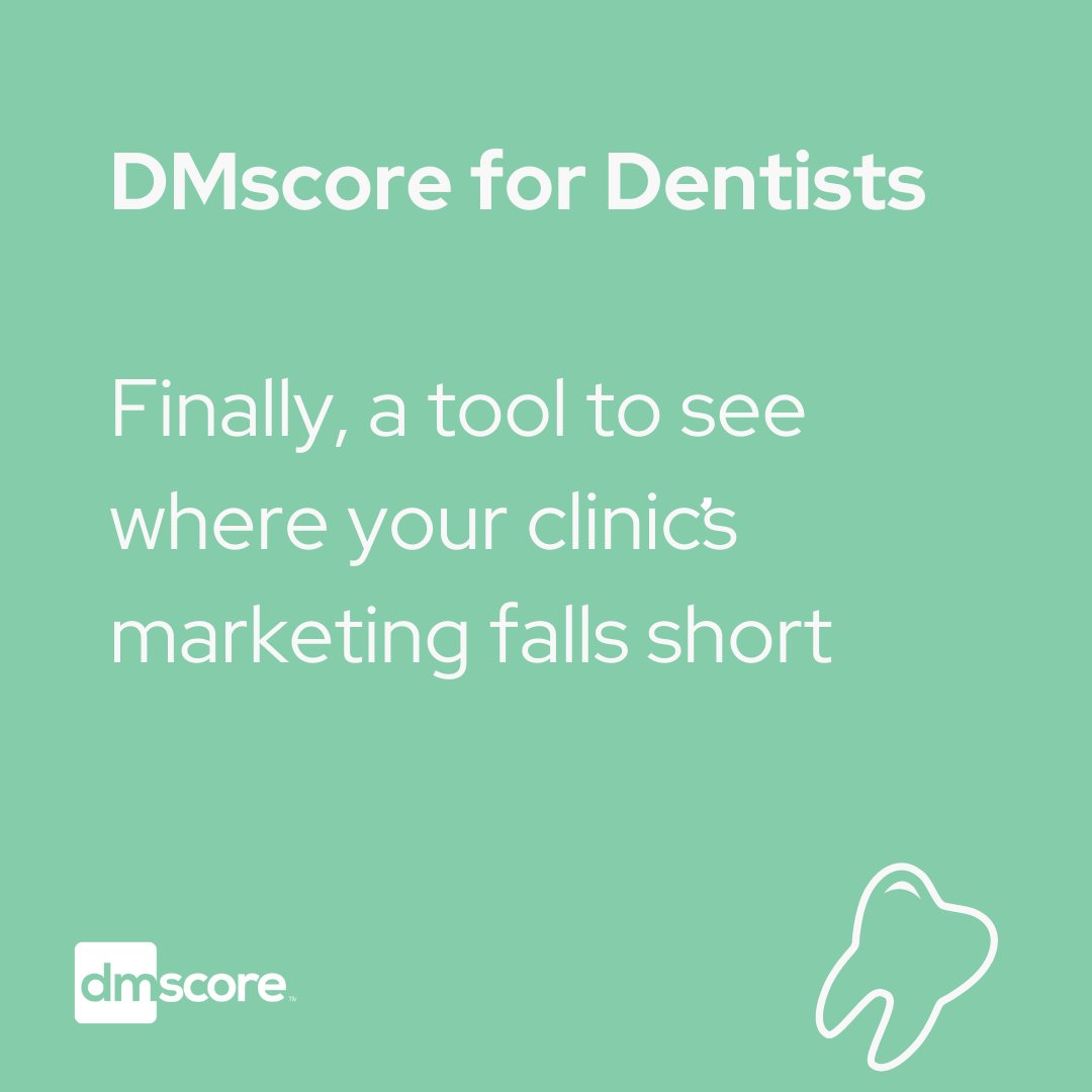 DMScore's tweet photo. Did you know DMscore provides you with insights on what other dental practices are doing?
-
Try it for free!
https://t.co/tjz42lMIzt
#dmscore #business #entrepreneur #startup #entrepreneurship #digitalmarketing #socialmedia https://t.co/dcsgK4Y6qY