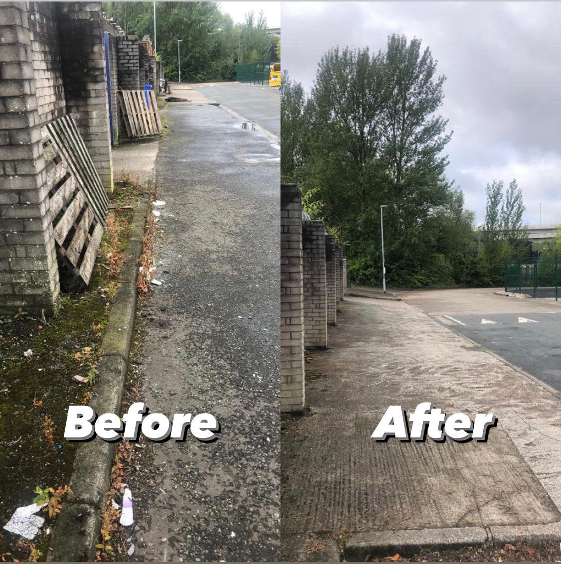 Another litter pick carried out at the weekend on Astmoor. It doesn't take long for there to be an accumulation of litter, cardboard, broken pallets etc. #ImageEnhancement #BID