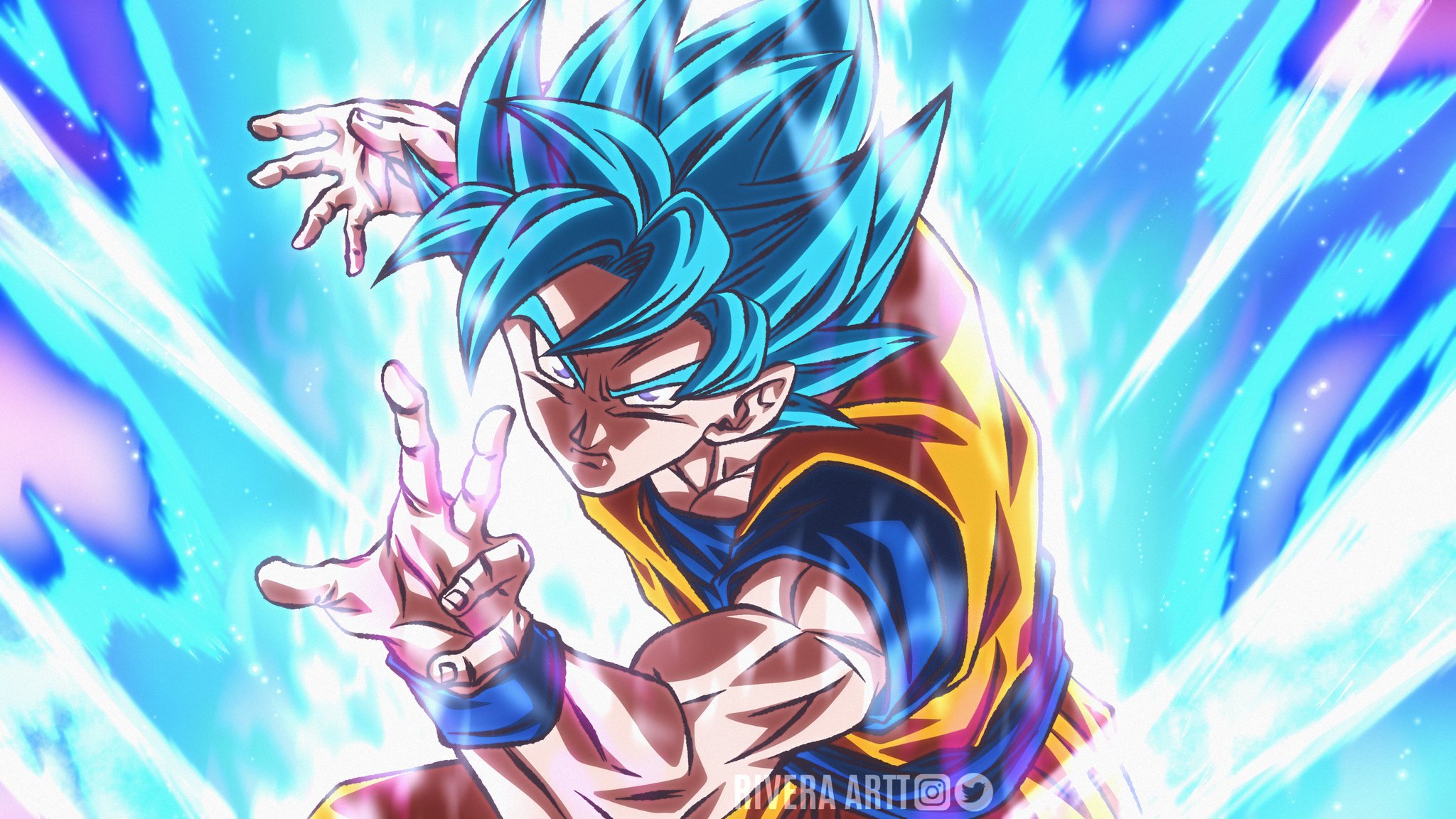 Rivera🐗 (commissions open) on X: GOKU SSJ BLUE ULTRA INSTINCT