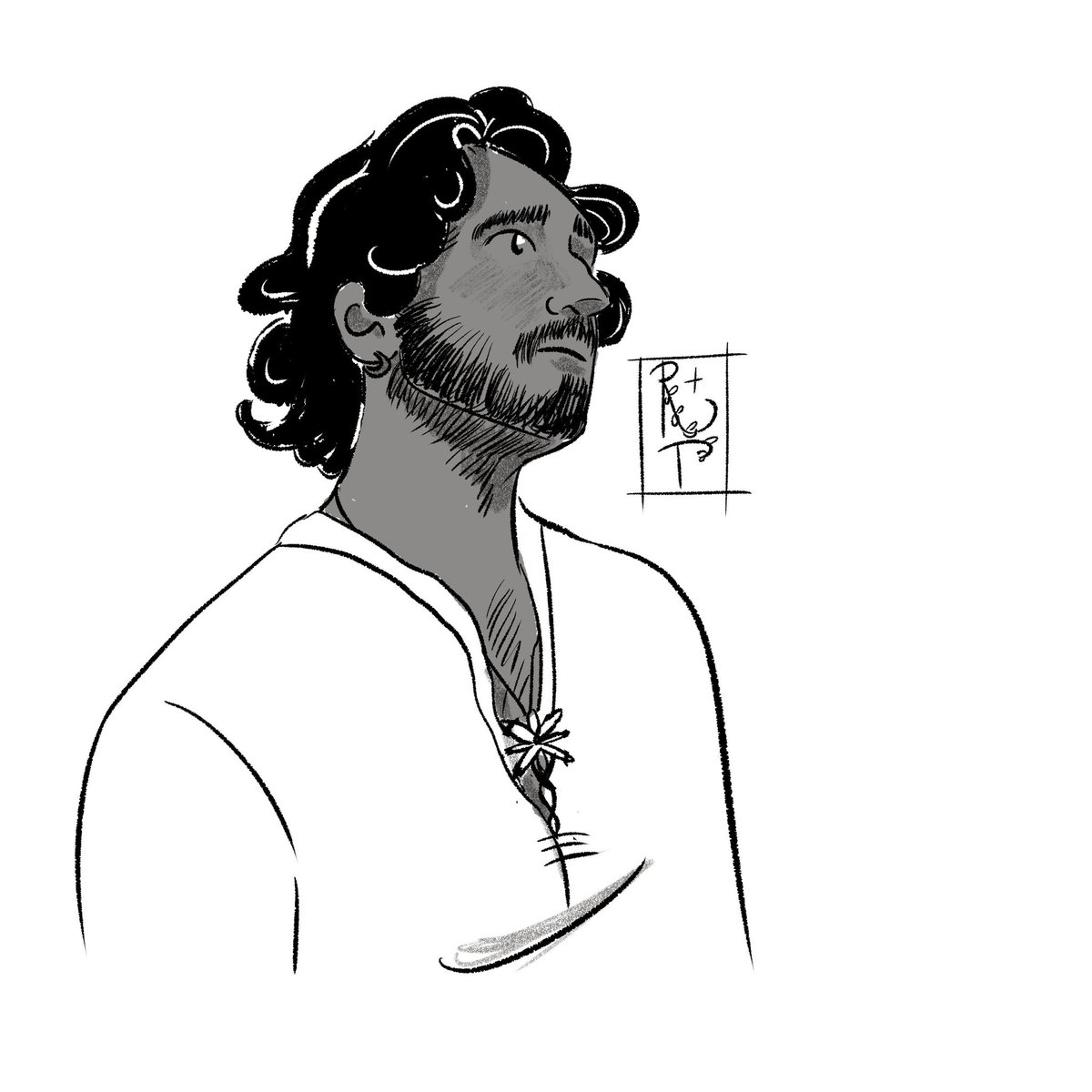 parsleysageart's tweet image. @transaragorn asked for this a while back and I sketched it so have this for your aragorn/dev fix 🤠