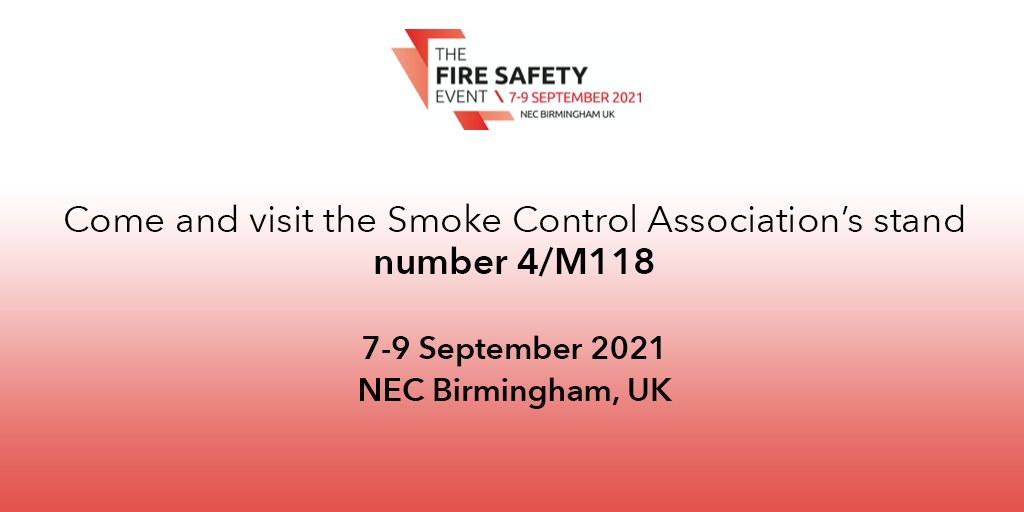 SmokeContAssoc's tweet photo. The Smoke Control Association will be delivering two seminars at the Fire Safety Event 2021 on Thurs 9th Sep
📆 Seminar 1 @ 11.30 
📆 Seminar 2 @ 14:30 

To register for the event and for further details, click here 👉 https://t.co/MHaOemA2R8 #FireSafety #SmokeControl #Safety https://t.co/KK1Jbayzgi