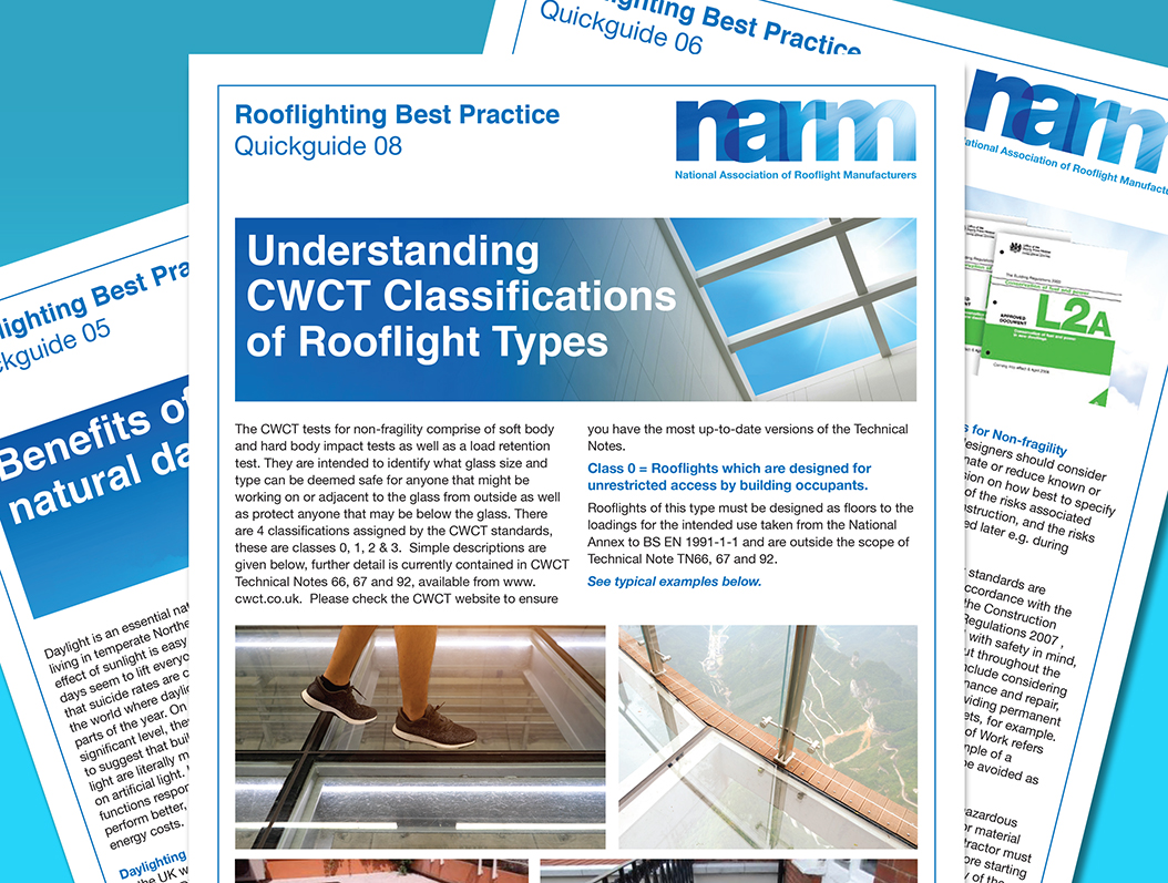 Updated guidance on rooflight non-fragility  classifications, from NARM: download our quickguide here, to avoid unsafe specification errors bit.ly/3klz1yc
#rooflights #buildingregulations #compliance #safetyfirst #nonfragility