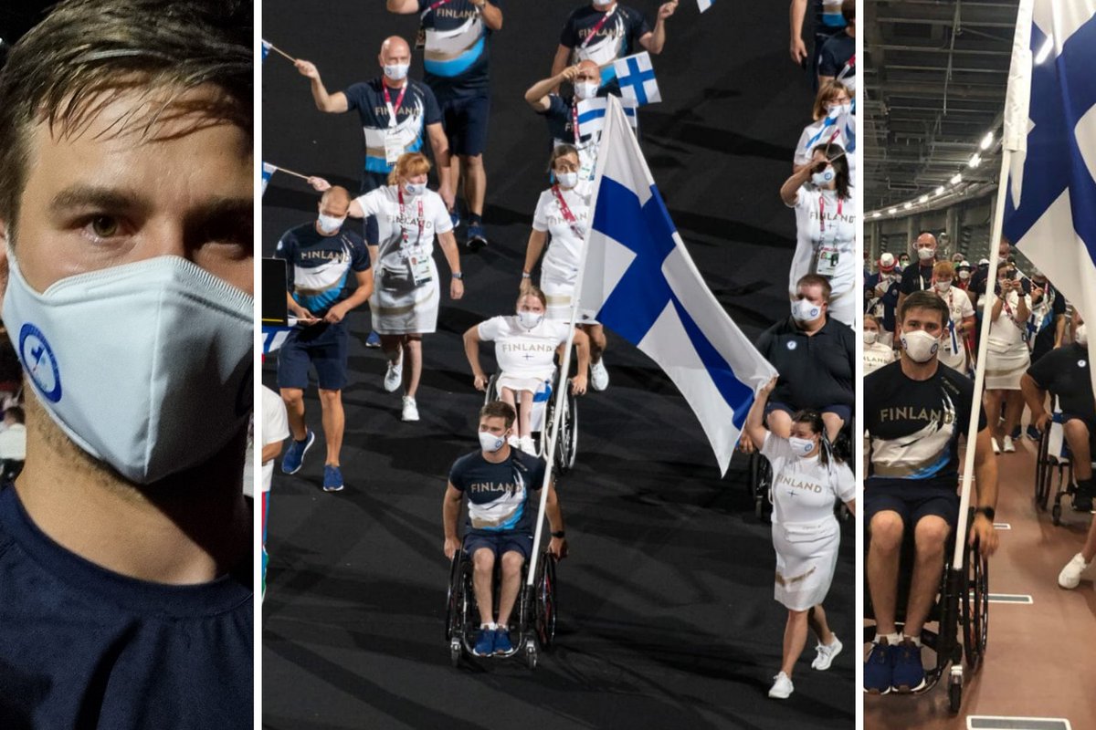 En olisi voinut saada kisoille parempaa alkua kuin lipunkantajana toimiminen avajaisissa 🇫🇮🇫🇮 Oli suuri ilo ja kunnia🇫🇮 

 #paralympialaiset #Paralympics #Tokio2020 #paraurheilu #lipunkanto