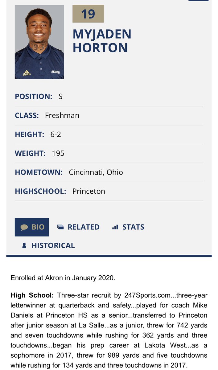 VikeNationFB's tweet photo. Looking forward to @ZipsFB this season! Converted QB ➡️ Safety @myjaden2 is gearing up for kickoff vs @AuburnFootball on 9/4. Go get yours MJ‼️ @gmcsports @MACSports @VikeNation #WhereRTheyNow #BuiltDifferent #Maction https://t.co/35k9TyrOGp