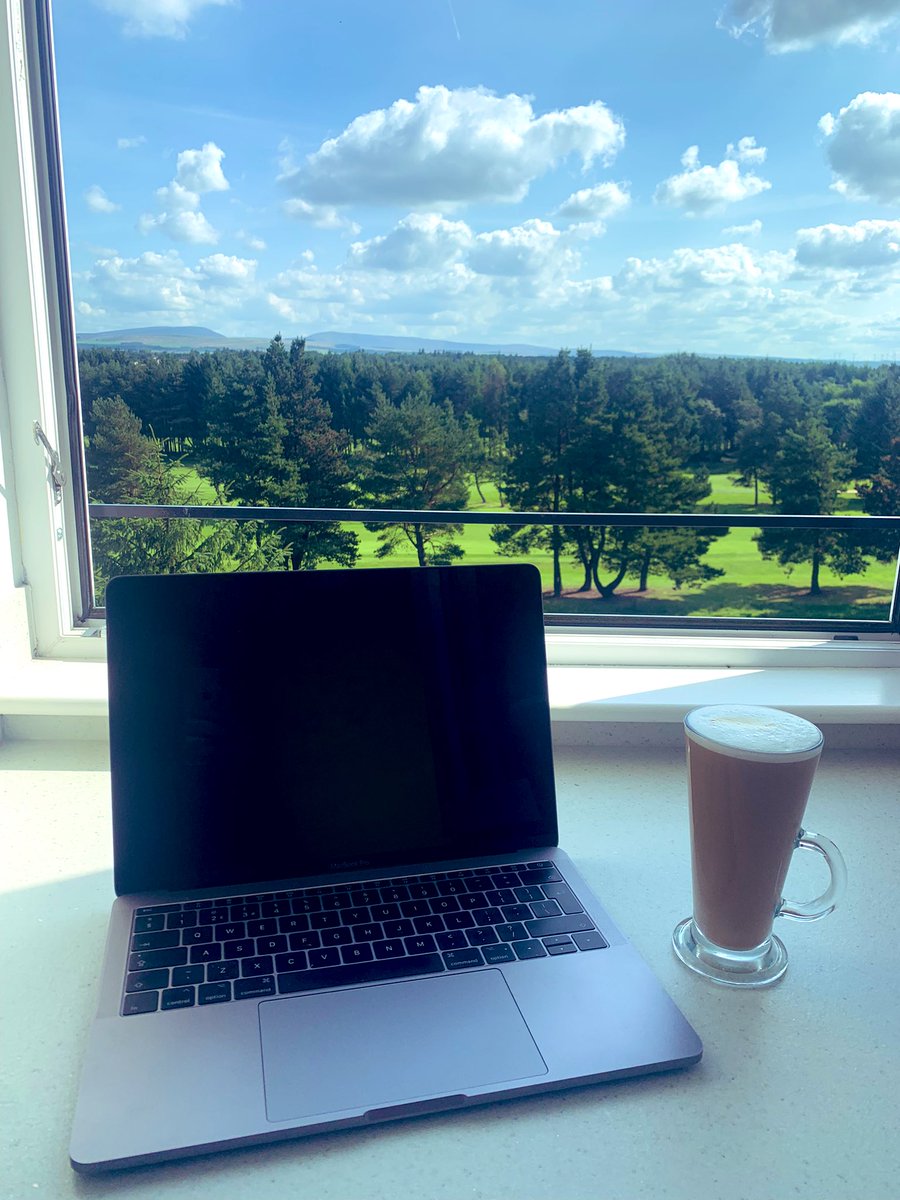 One of the many, many perks of the job…..this wfh set up ☕️💭 @BeDifrent