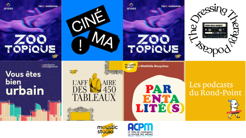 MousticStudio's tweet photo. #MousticStudio rejoint la certification podcast de @ACPMFrance.
Le studio de création créé en 2006 rejoint le classement certifié de l’ACPM, adopté par les grands éditeurs du marché. 8 podcasts produits par Moustic Studio intègrent le classement. CP : https://t.co/rUq8jjZsIt https://t.co/0u6WB4dxnS