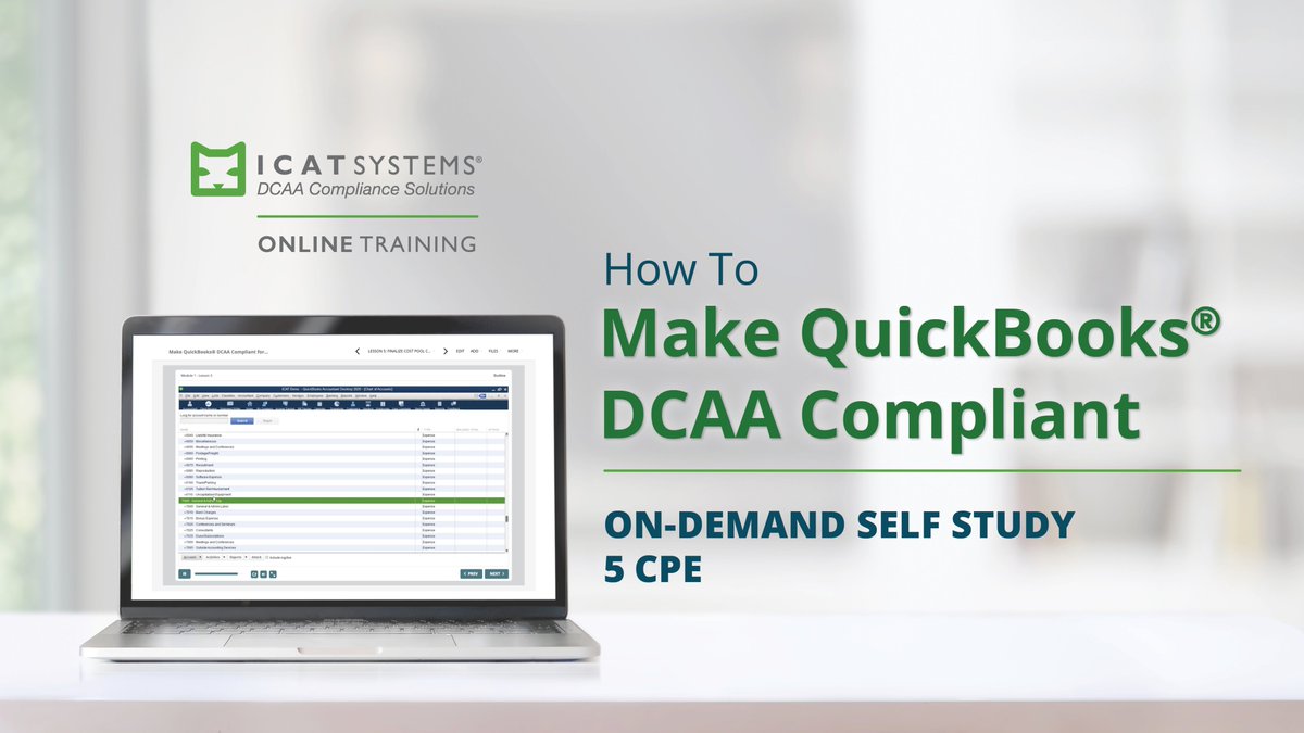 icatsystems's tweet photo. Don't miss out on summer savings! Use code SUMMER100 to save $100 through Labor Day on the  on-demand #CPE course How to Make QuickBooks DCAA Compliant.
Details &amp; Registration:
https://t.co/eUQJbZCG8P

#govcon #federalcontracting #govconaccounting https://t.co/b24mvYq69k