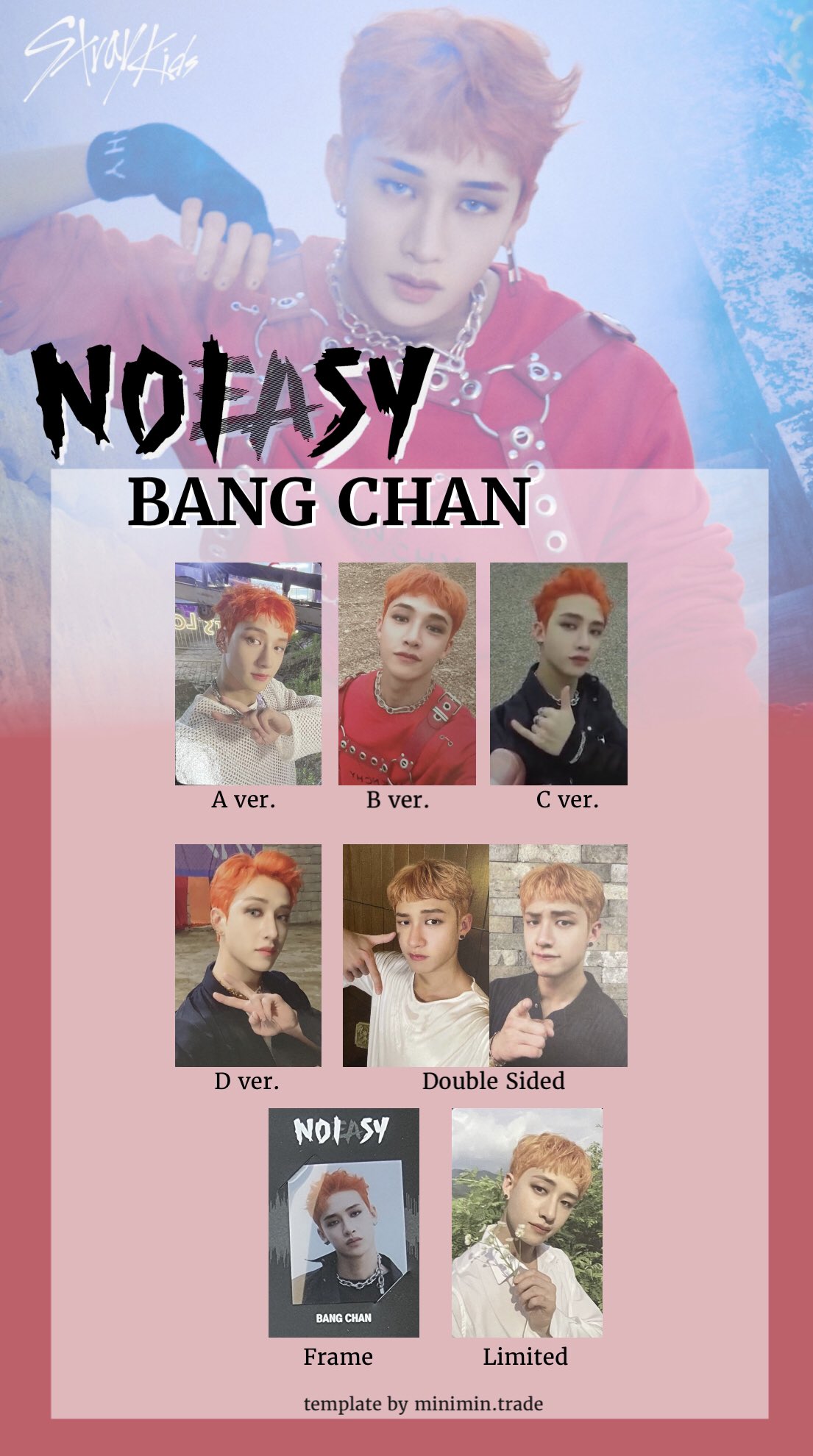 Stray Kids NOEASY MMT購入特典 トレカ Bang Chan straykids noeasy トレカ バンチャン mmt 特典 - メルカリ
