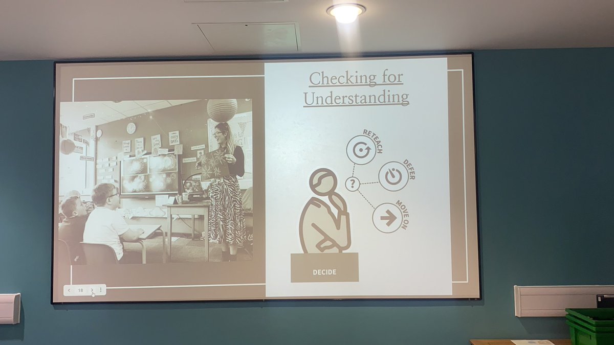 A  thought-provoking session this morning🙌🏽 Key takeaway- we can’t assume children understand unless we get feedback telling us what they have understood! Thank you for a fantastic two days <a href="/OdysseyTrust/">Annemarie Williams</a>!