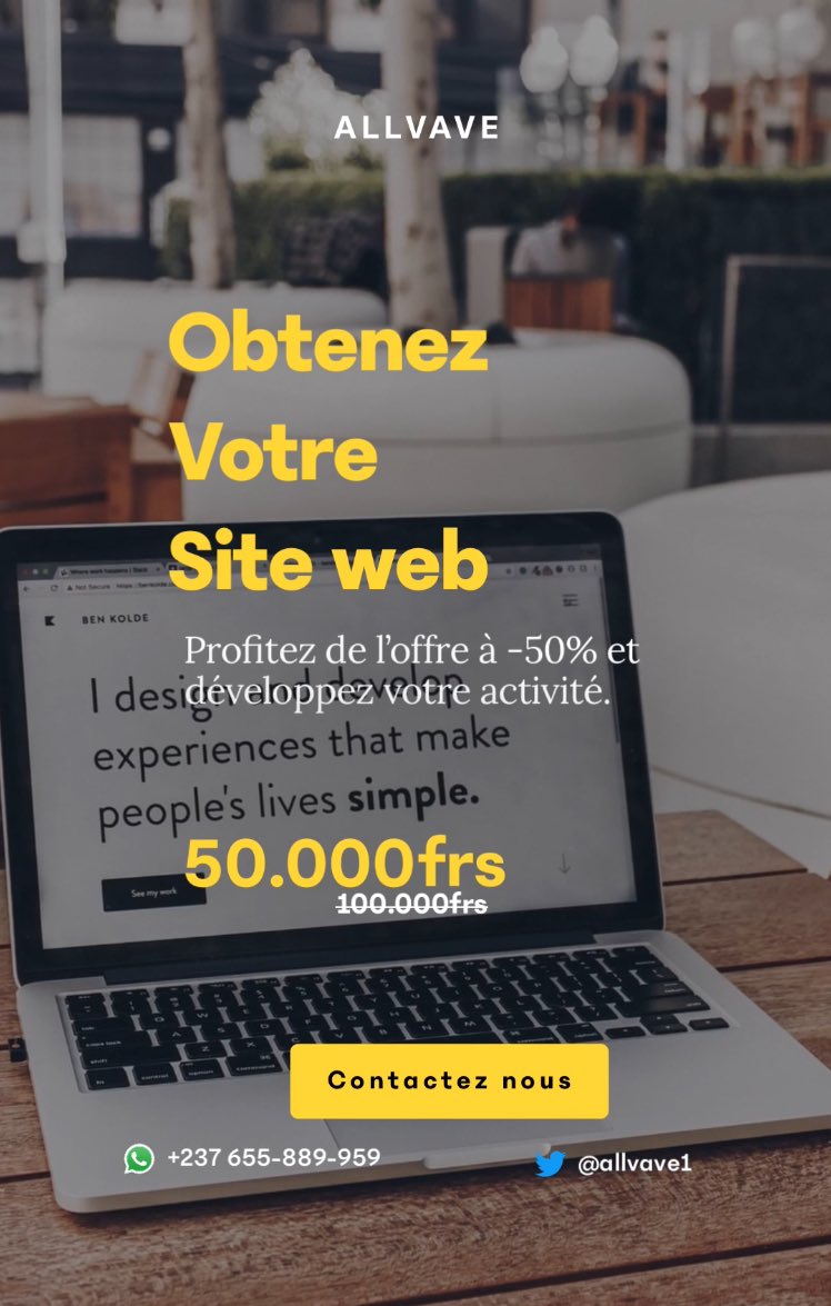 Contactez nous. 

Ou rendez-vous sur notre site allvavebusiness.wixsite.com/allvave