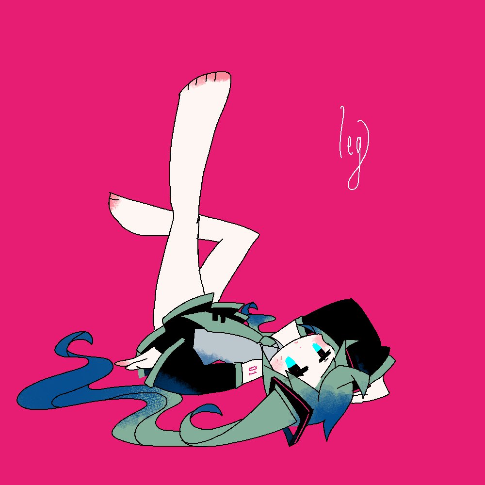 初音ミク 「脚 」|なののイラスト
