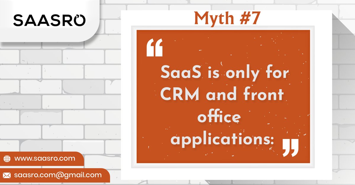 saasro_tech's tweet image. There is a #SaaS product or service for every possible industry vertical. #SaaS_solutions are steadily penetrating different business system domains.