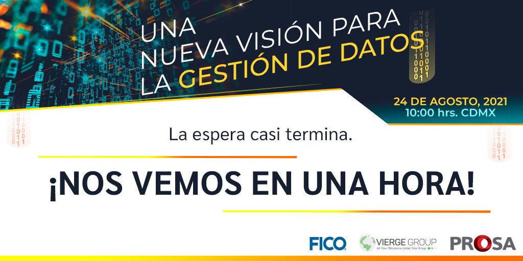 PROSA_Mx's tweet photo. ¡Llegó el día! en una hora dará inicio nuestro #WebinarProsa. ¡No te quedes fuera! Regístrate aquí: https://t.co/KntSBy2Eg4 https://t.co/2RGYcdJzEW