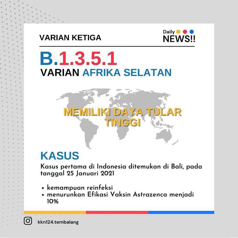 kkn_124's tweet photo. TIGA VARIAN BARU COVID-19
.
Sumber: Kementrian Kesehatan RI https://t.co/x5CpZRSCOL