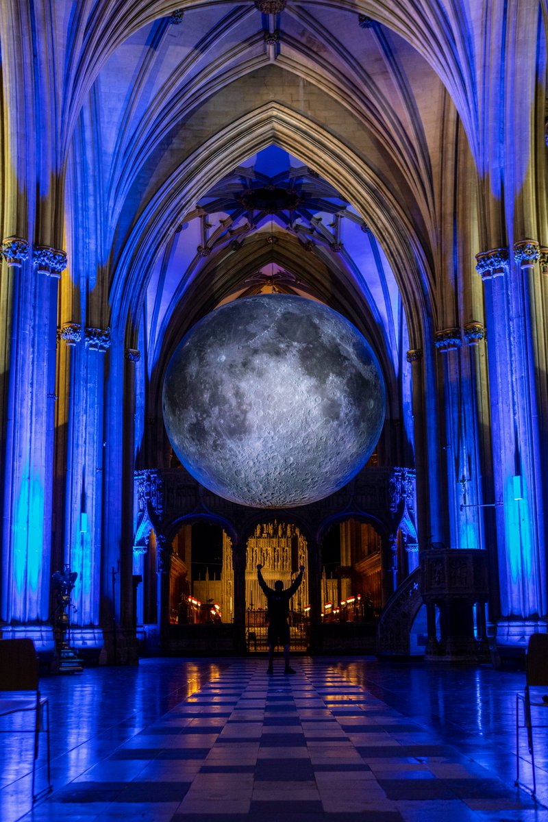 engcathedrals's tweet photo. Museum of the Moon by @lukejerram has come home - part of its #SWMoonLanding with a range of events to inspire and challenge.
Looking good @BristolCathedra!
Check the Cathedral's website for events.
Raising funds for @StMungos homelessness charity.
#DiscoverCathedrals https://t.co/11Z2KrfjUZ