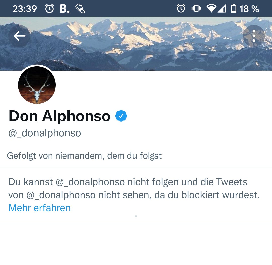 mdfuerstenberg's tweet photo. Don Alphonso hat offenbar nicht viel zu tun den Tag über, wenn er anscheinend aktiv nach Accounts suchen kann die ihn irgendwann mal irgendwo kritisch erwähnt haben... 😄 #DonAlphonso #welt #hetze #rainermeyer https://t.co/myPkLCQJip
